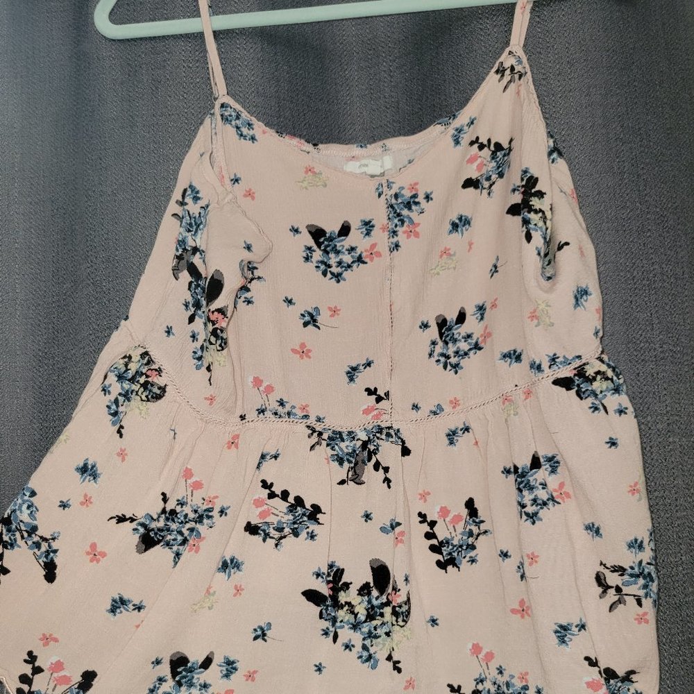 Maurices, Peplum, Pink tank, XL, FLowy
